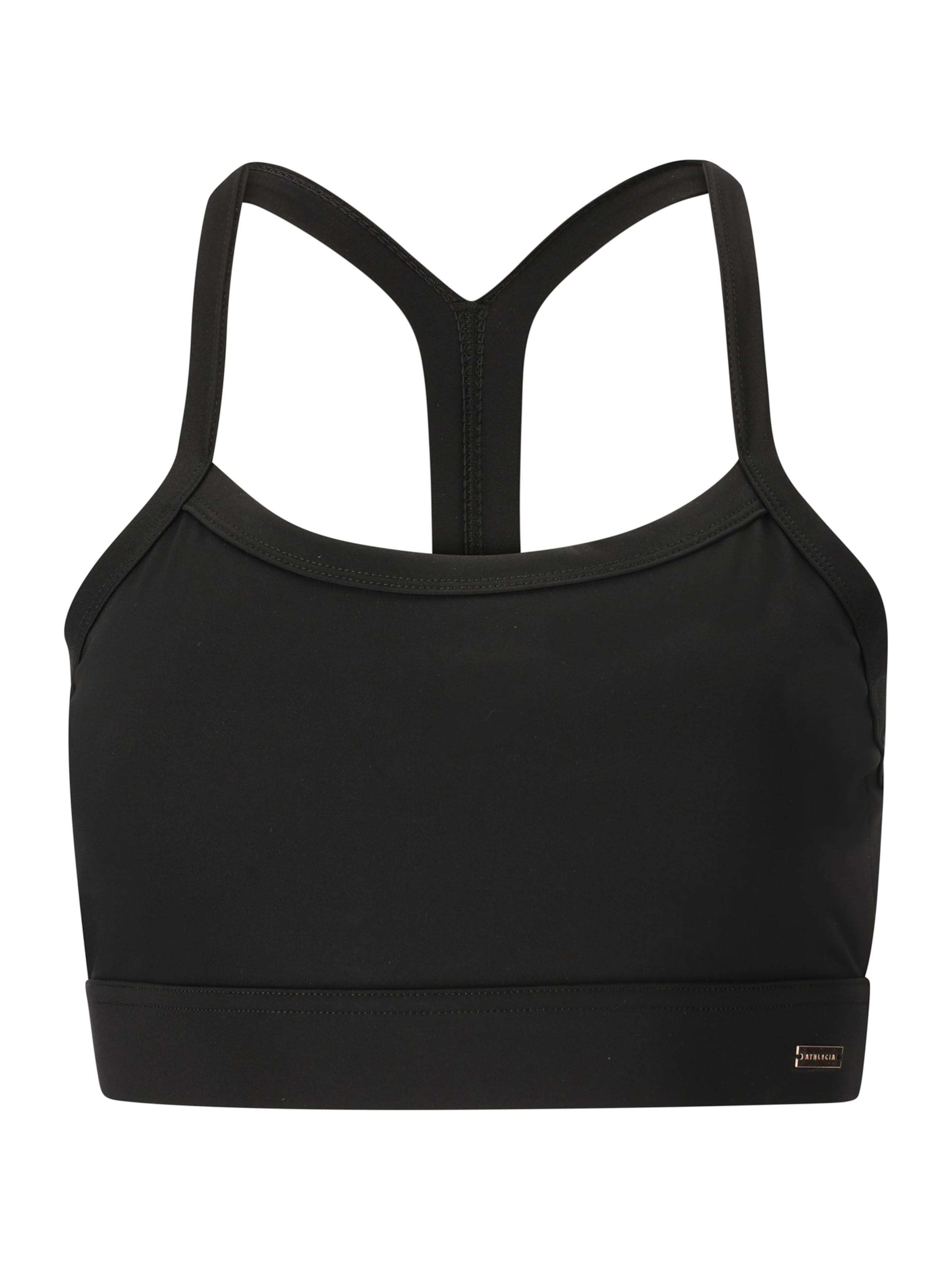 Athlecia Low Support Urheilurintaliivit 'Bloom V2' värissä musta: etupuoli