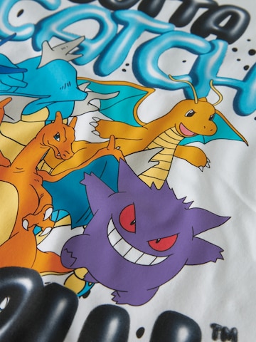NAME IT T-shirt 'NKMMajo Pokemon' i vit