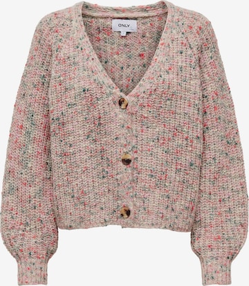 Cardigan 'SPRINKLE LIFE' ONLY en rose : devant