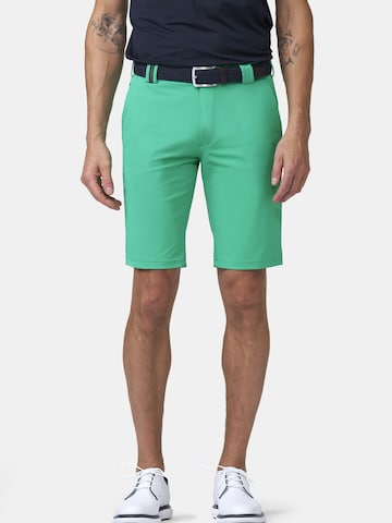 MEYER Slim fit Workout Pants in Green: front