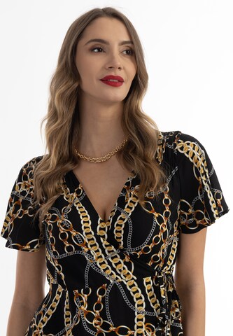 Rochie de la faina pe negru