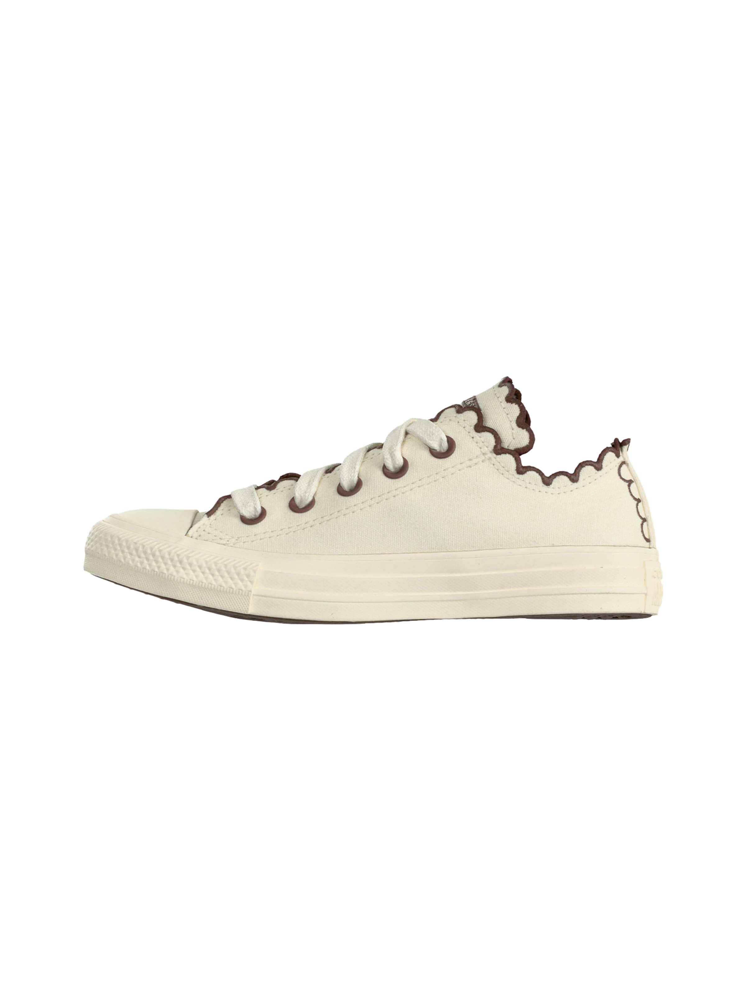 CONVERSE Baskets basses 'CTAS OX' en chocolat / blanc naturel, Vue avec produit