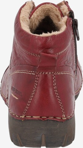 JOSEF SEIBEL Lace-Up Ankle Boots 'Felicia 01' in Red