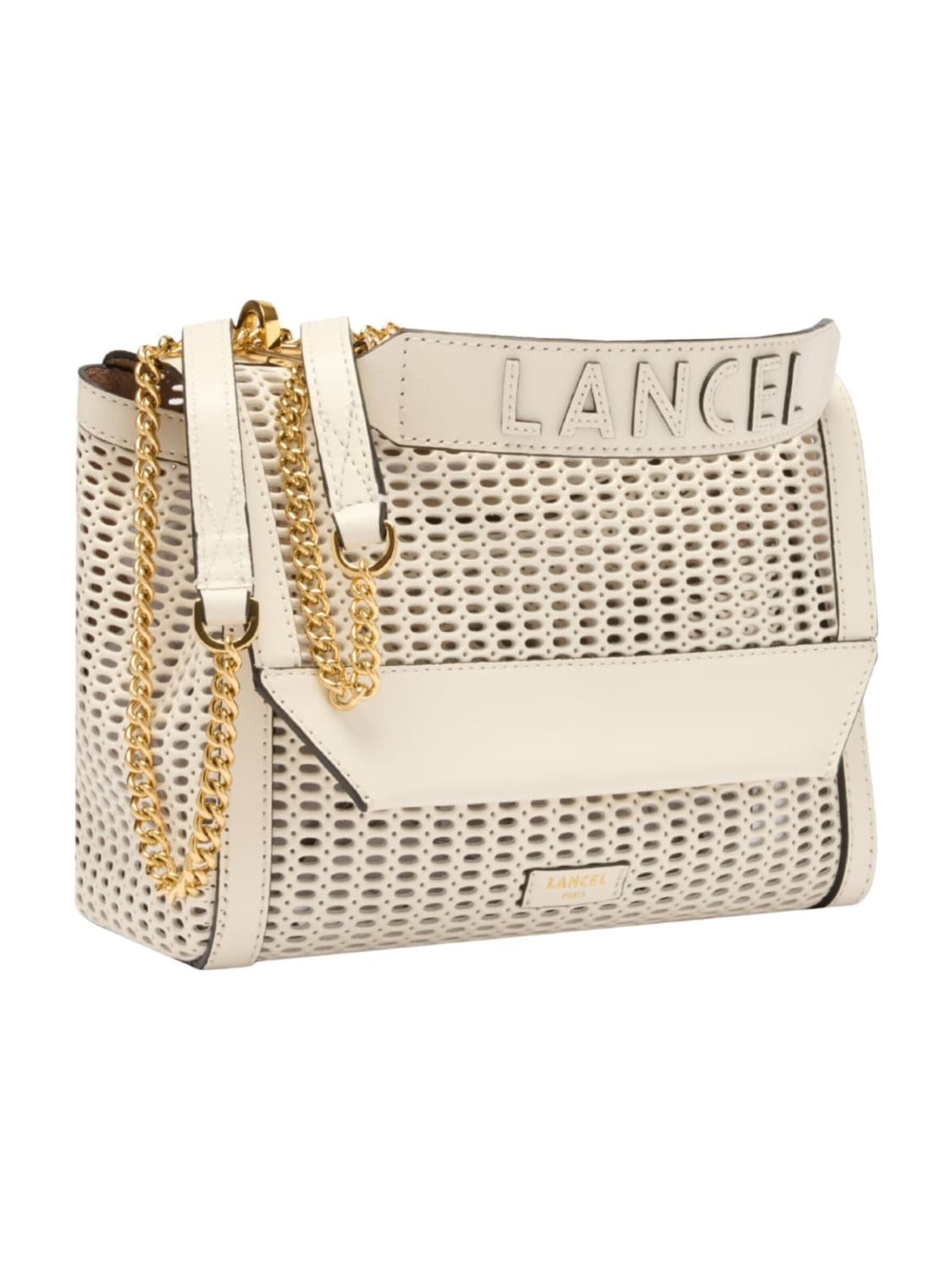 Lancel Handtas 'Lancel Sac Rabat M Ninon Animation Ajouree Neige Femme' in Wit