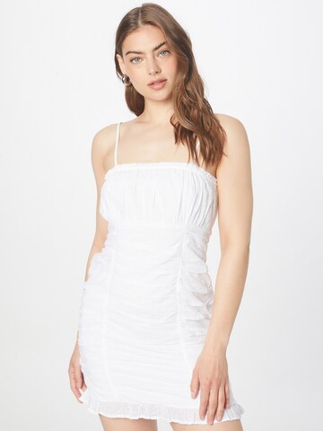 HOLLISTER Summer dress in White: front