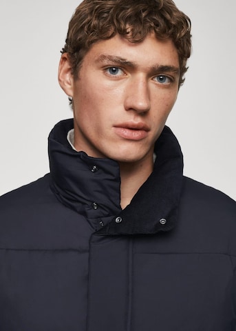 MANGO MAN Winterparka 'Dolipa' in Blau