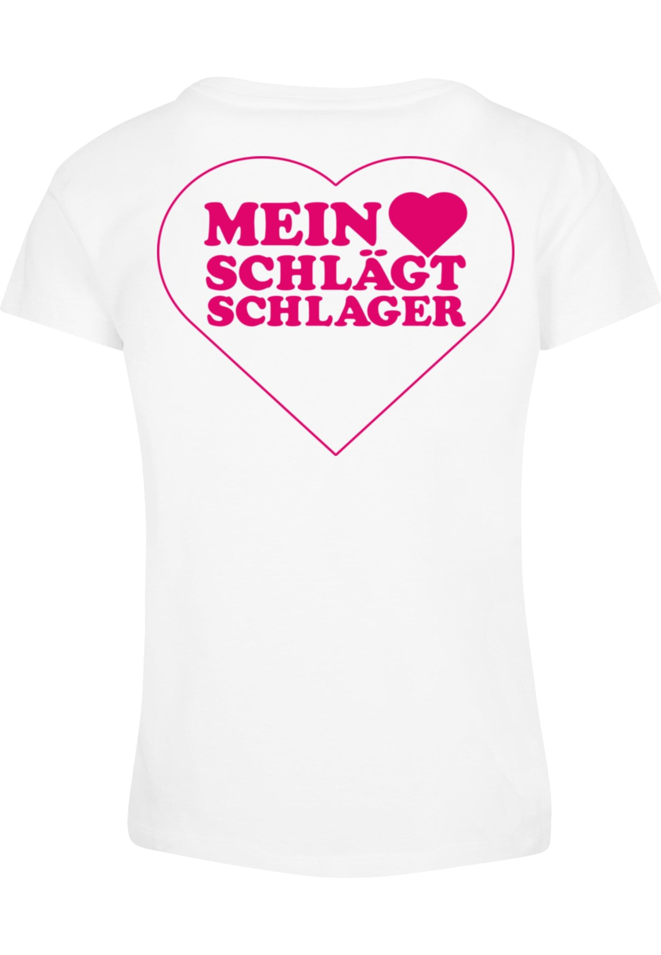 Merchcode Shirt 'Herz' in Wit