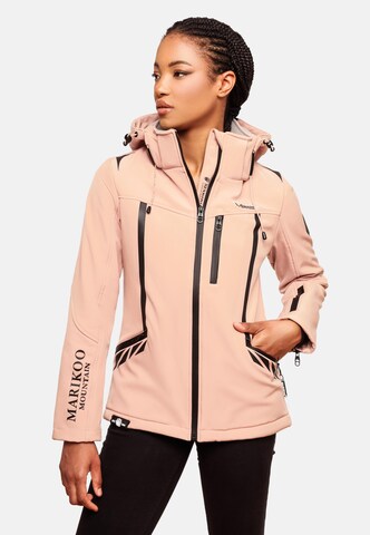 MARIKOO Outdoorjacke in Pink: predná strana