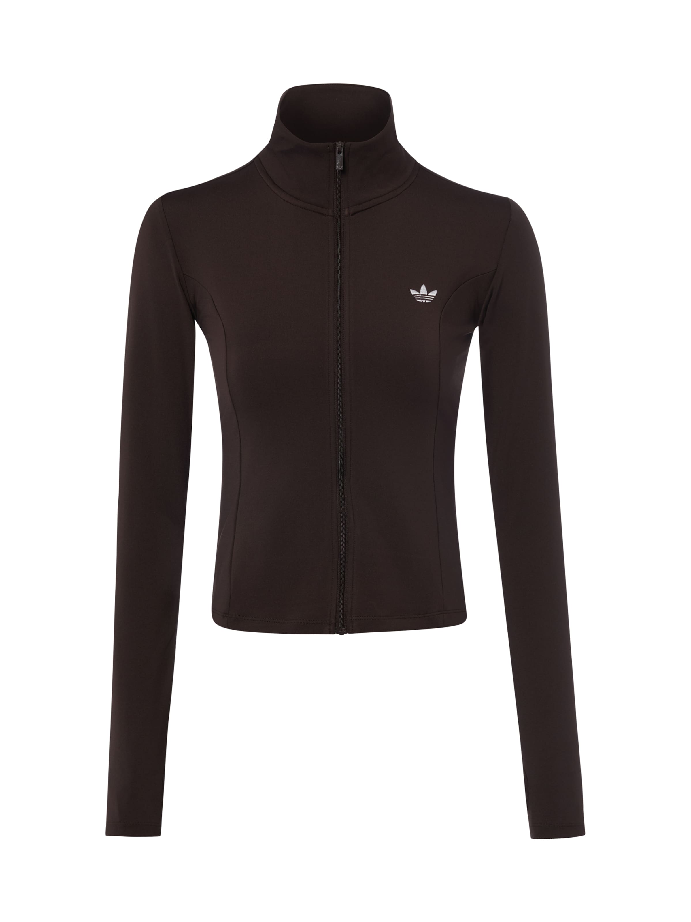 Veste de survêtement ADIDAS ORIGINALS en marron : devant
