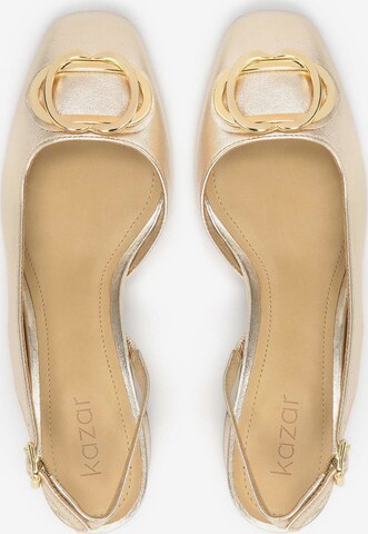 Kazar Slingpumps in Gold