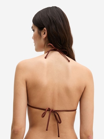 Marc O'Polo Triangel Triangel-Bikini-Top ' Shiny ' in Braun