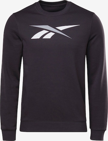 Reebok Sport Sweatshirt in Schwarz: front
