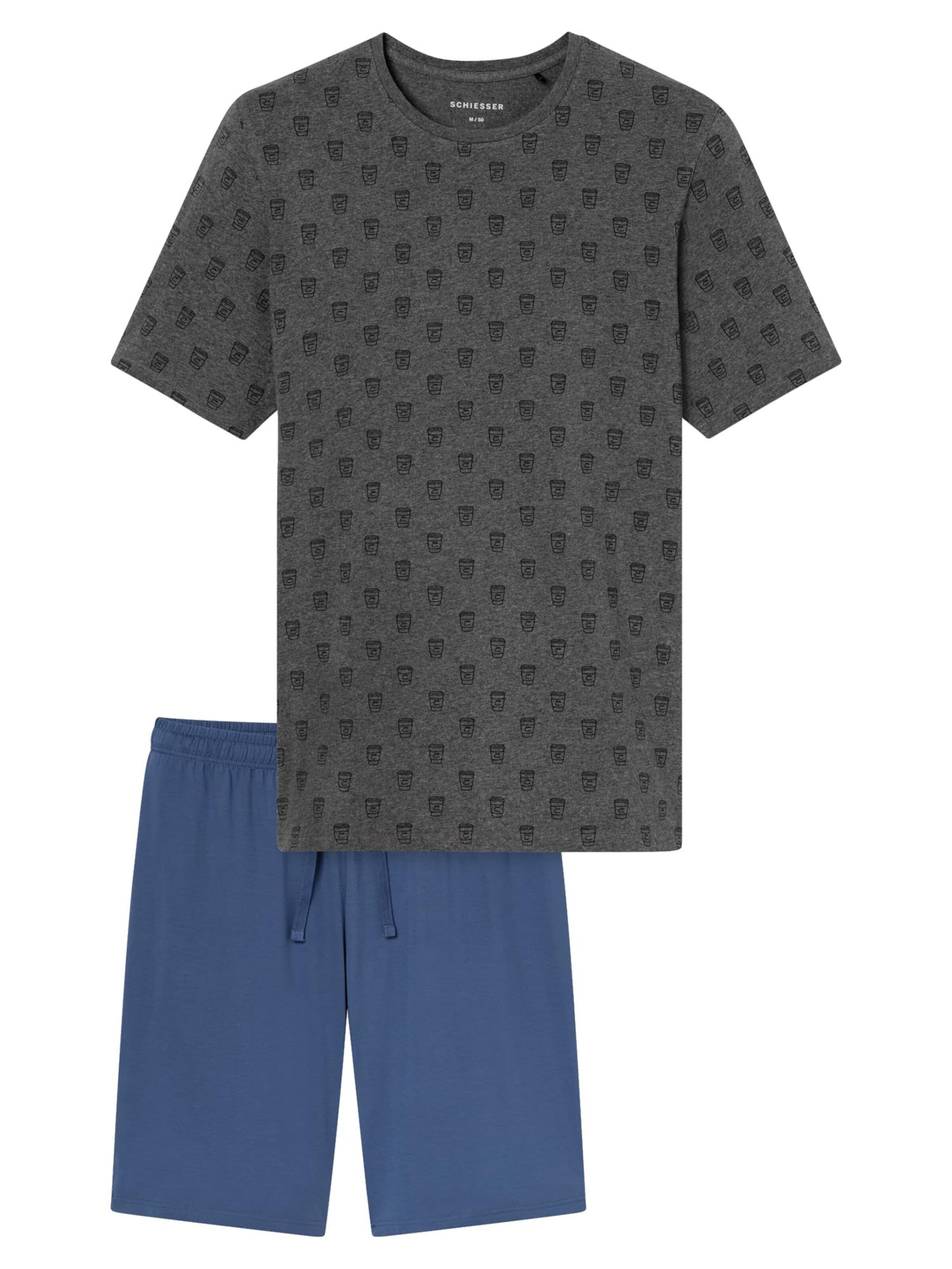 Pyjama court '95/5 Nightwear' SCHIESSER en mélange de couleurs : devant