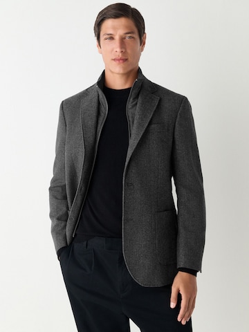 Coupe regular Veste de costume Next en gris : devant