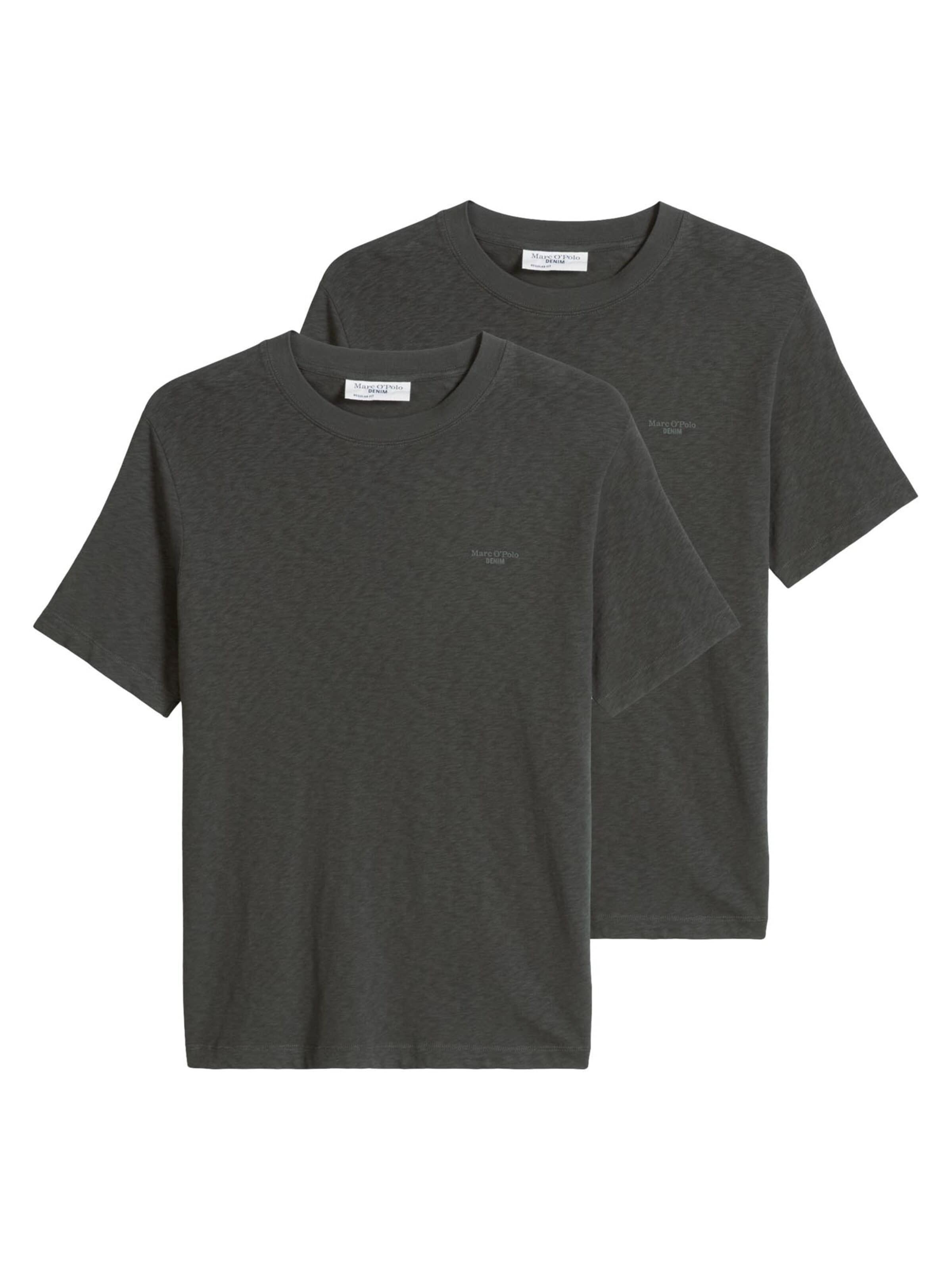 Marc O'Polo DENIM Shirt 'Basic' in Grey: front