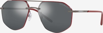 Lunettes de soleil Emporio Armani en marron : devant