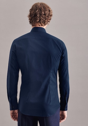 SEIDENSTICKER Slim fit Business Shirt ' X-Slim ' in Blue