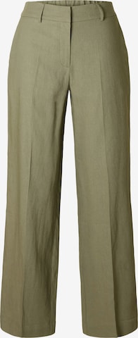Regular Pantalon à plis 'TANIA-RITA' SELECTED en vert : devant