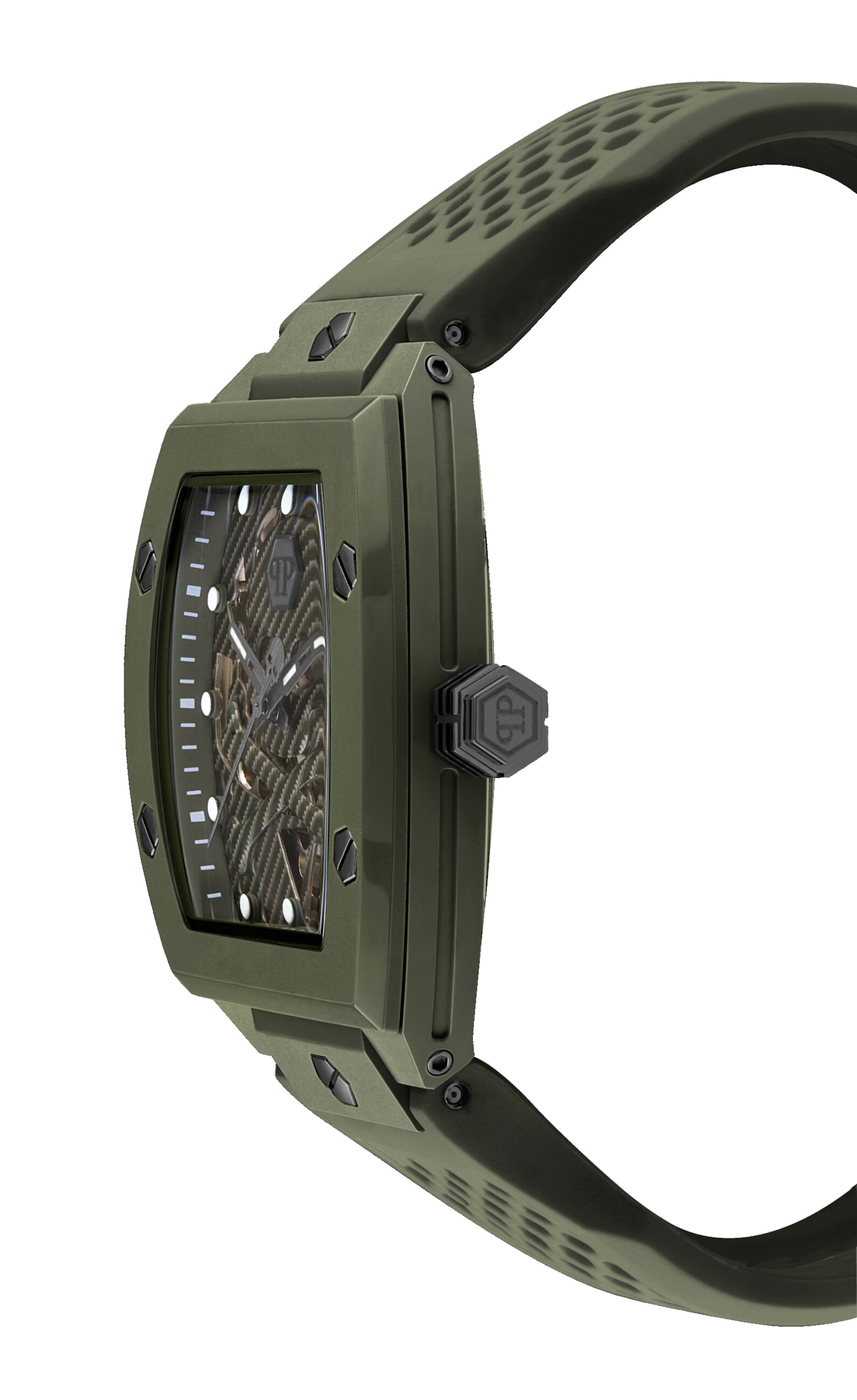 Philipp Plein Watches Uhr 'The Skeleton' in Grün