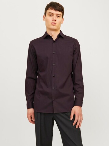 Slim fit Camicia 'JPRBLAParker' di JACK & JONES in rosso: frontale