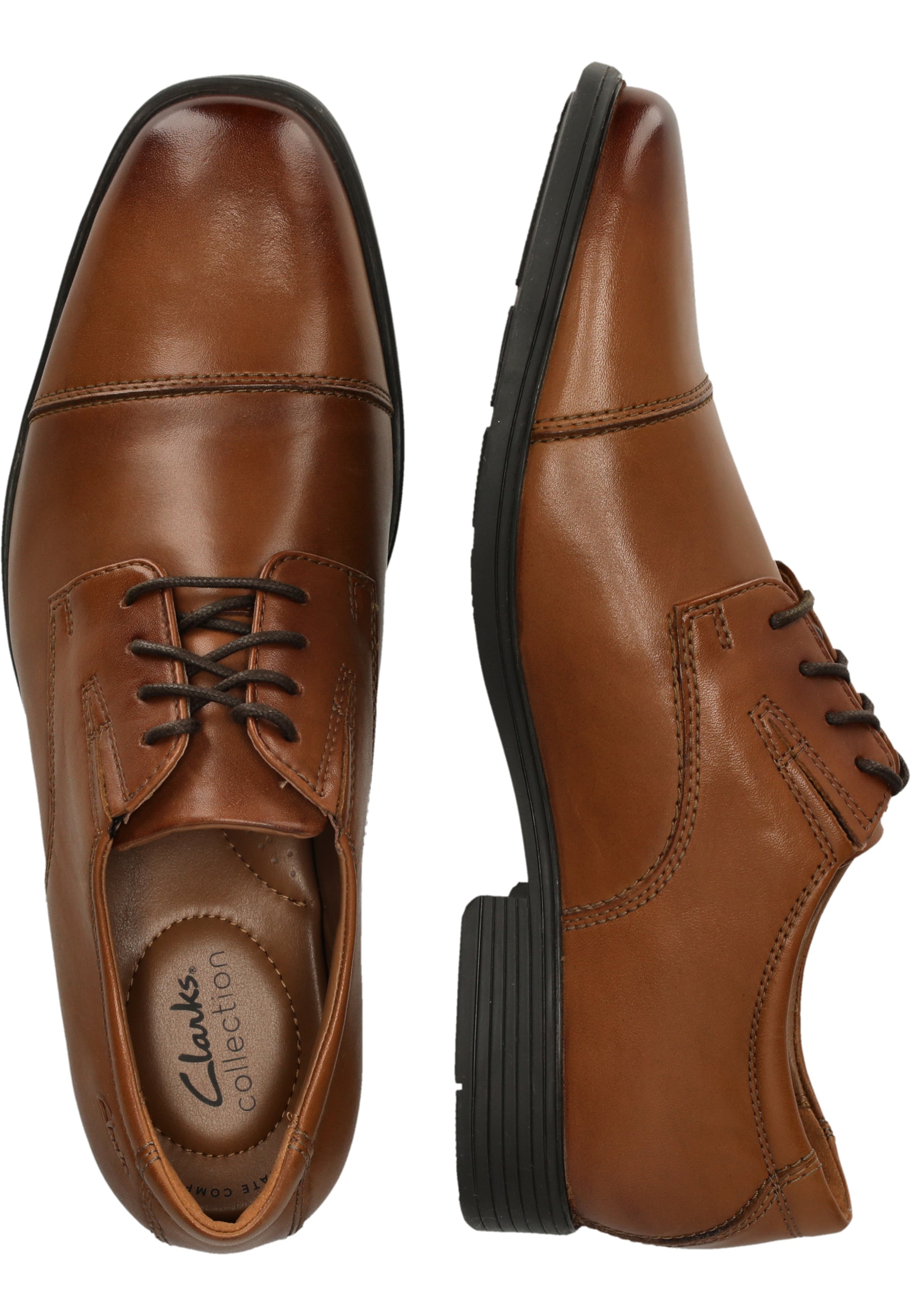 CLARKS Lace-up shoe 'Tilden Cap' in Brown