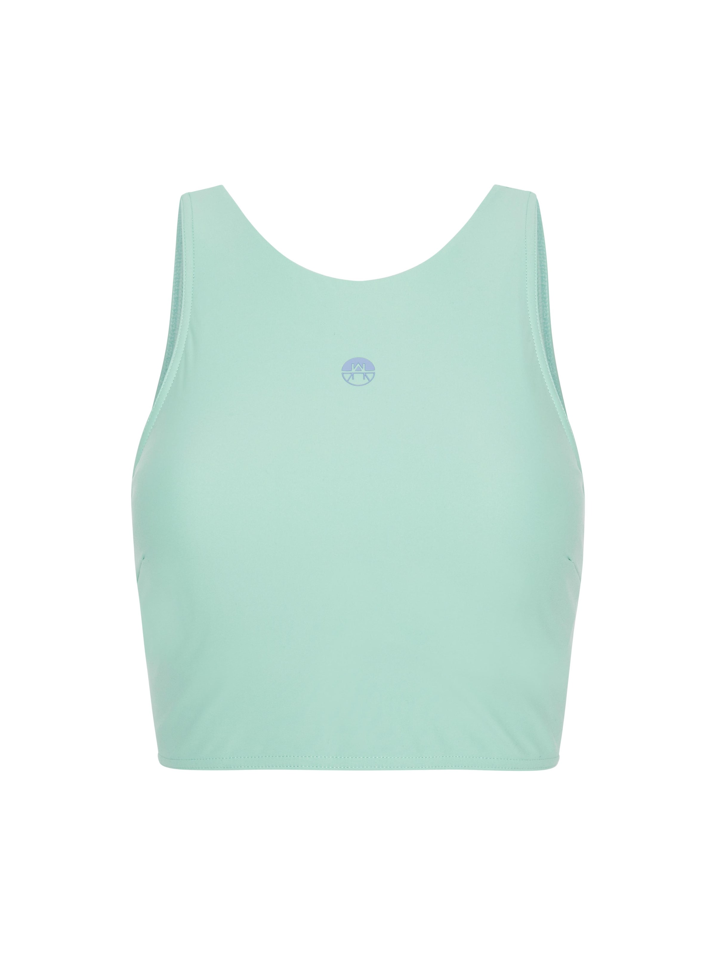 Horizon Athletic High neck Sports Bra 'Rhône' in Green: front