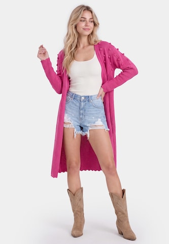 IZIA Gebreid vest in Roze