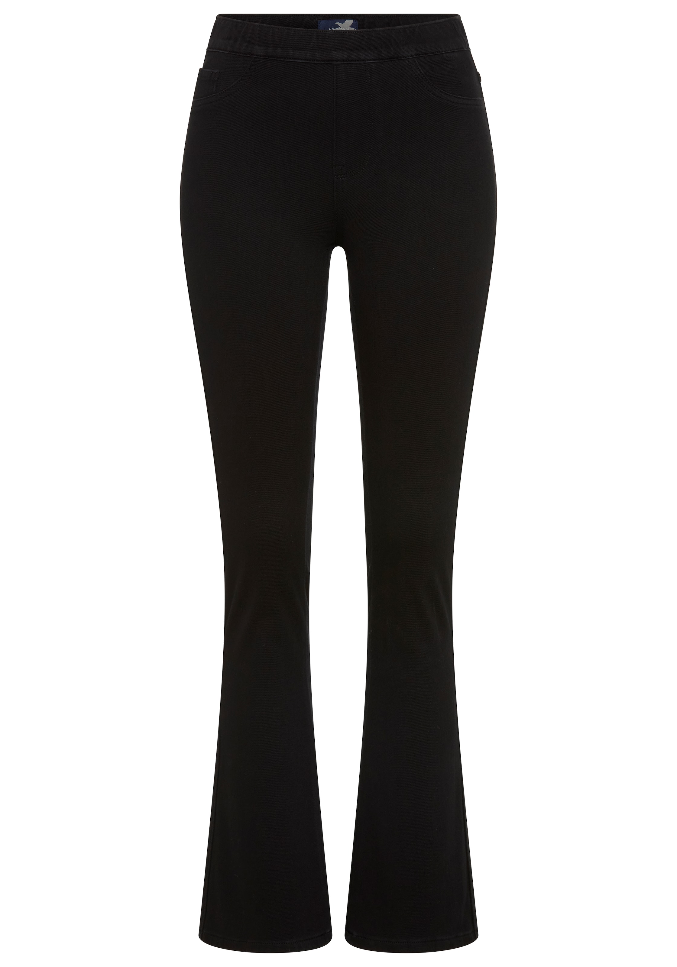 ARIZONA Flared Jeggings in Black: front