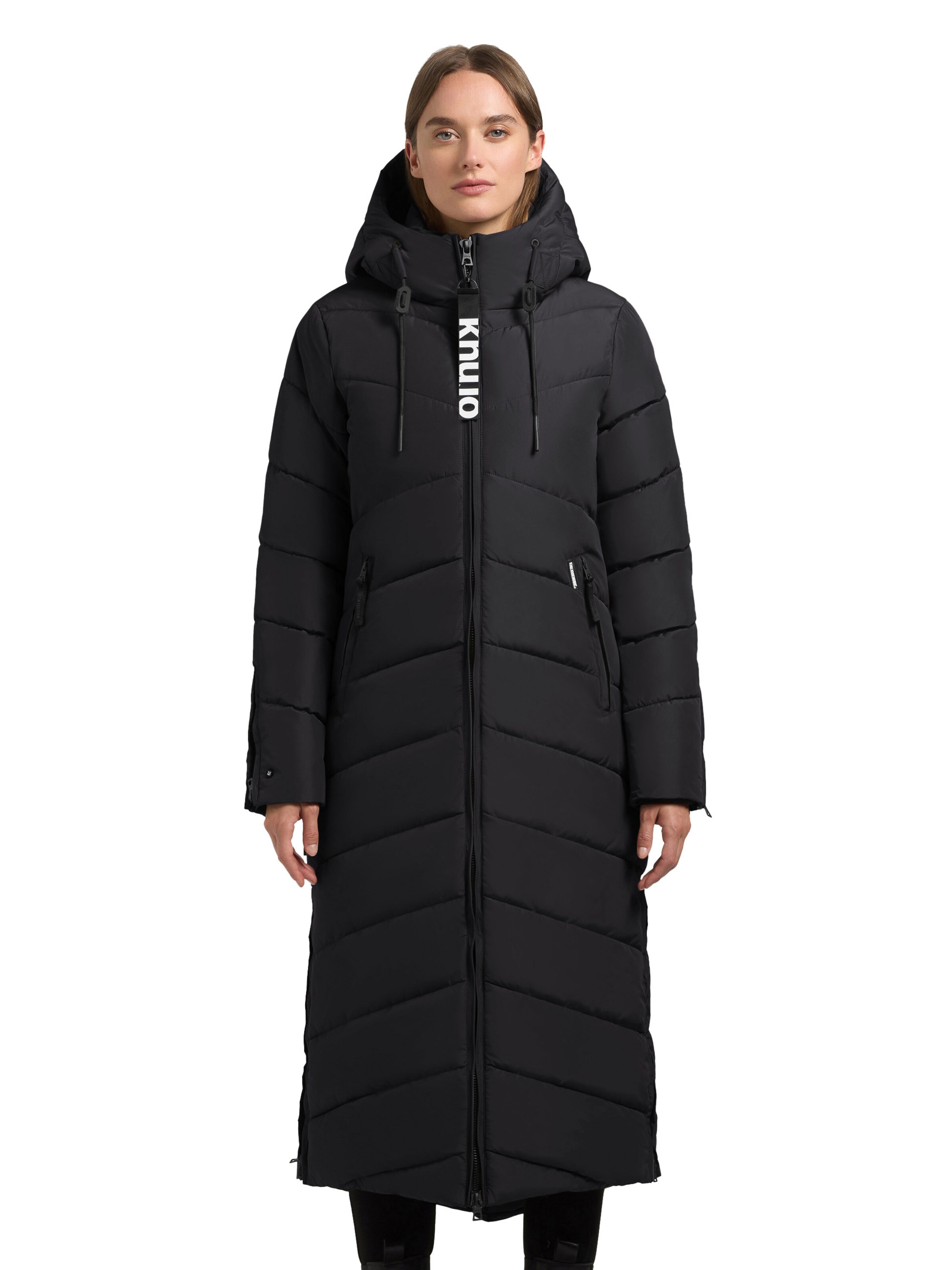khujo Winter Coat 'Stama' in Black: front