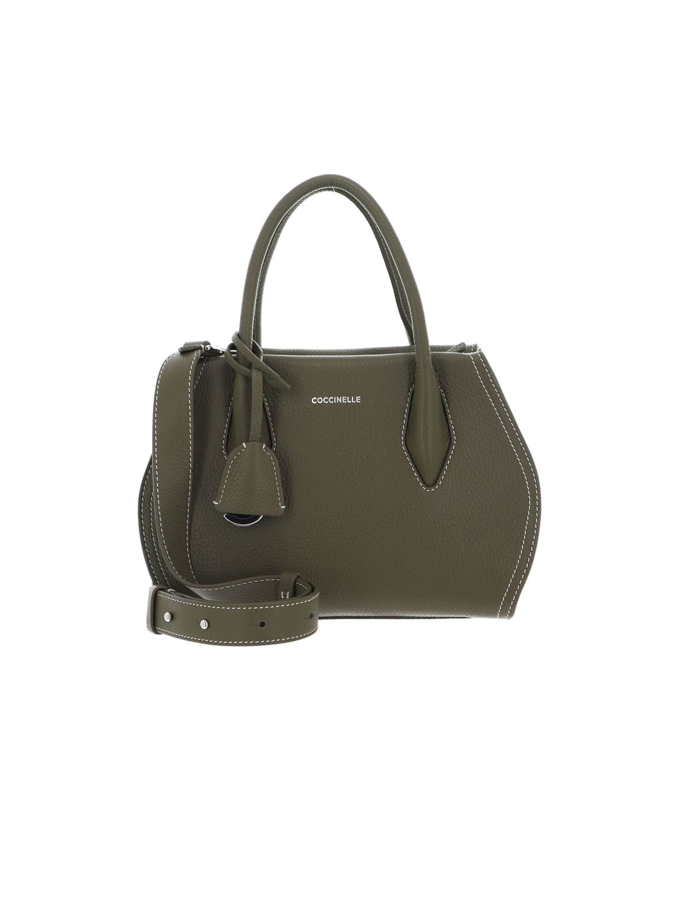 Coccinelle Handtas 'Coccinelle Lord leather crossbody bag' in Groen: voorkant