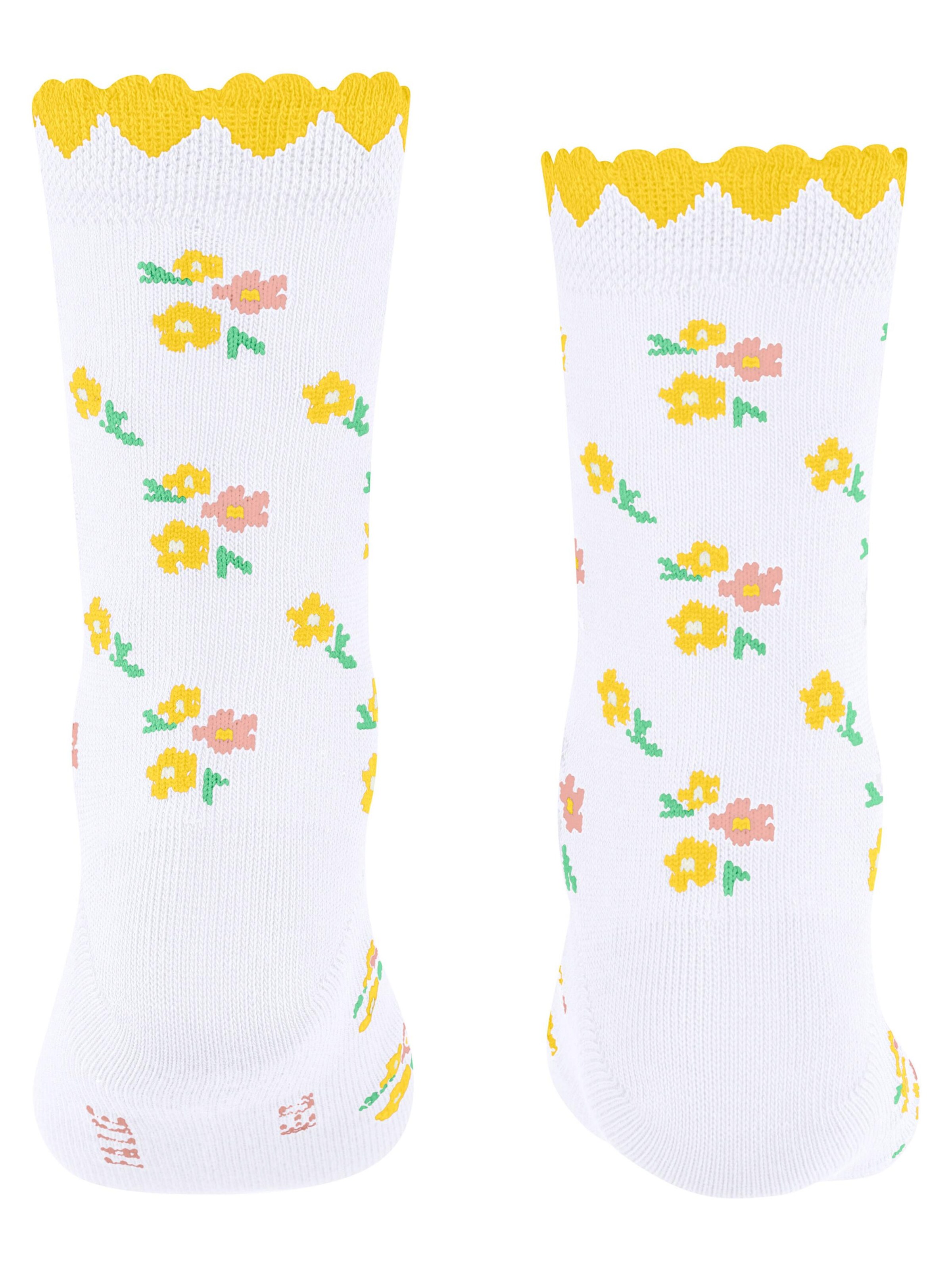 FALKE Socks 'Ditsy Flowers' in White