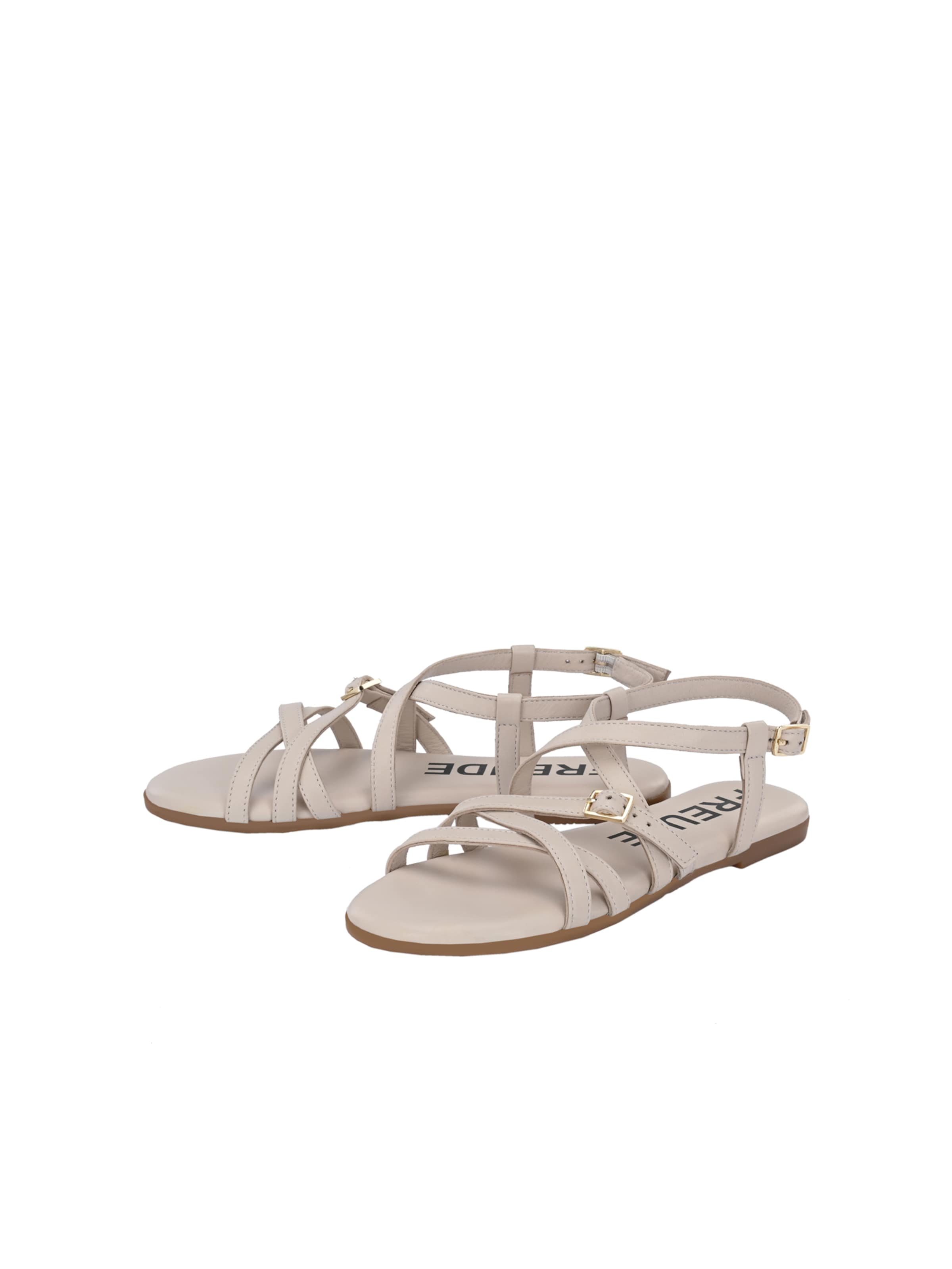 FREUDE Sandalen met riem 'Antares' in Beige