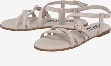 FREUDE Sandalen met riem 'Antares' in Beige