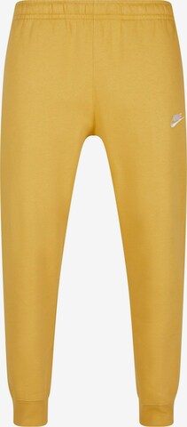 Nike Sportswear Broek 'Club Fleece' in Geel: voorkant