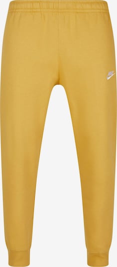 Nike Sportswear Hose 'Club Fleece' in goldgelb / weiß, Produktansicht