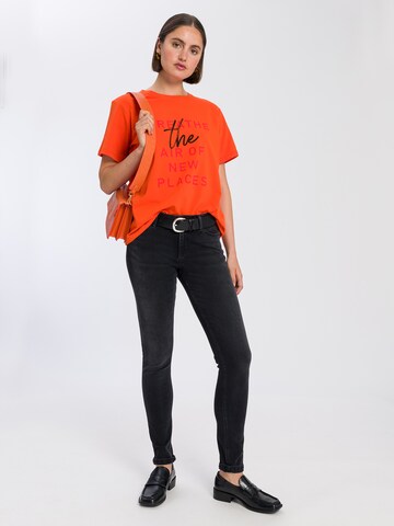 Cross Jeans T-Shirt '56018' in Orange
