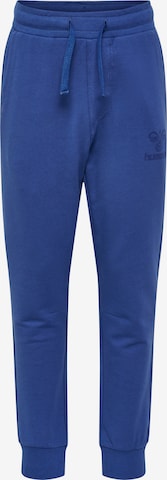 Hummel Tapered Pants in Blue: front