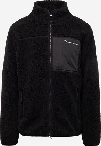 KnowledgeCotton Apparel Флисовая куртка в Черный: спереди