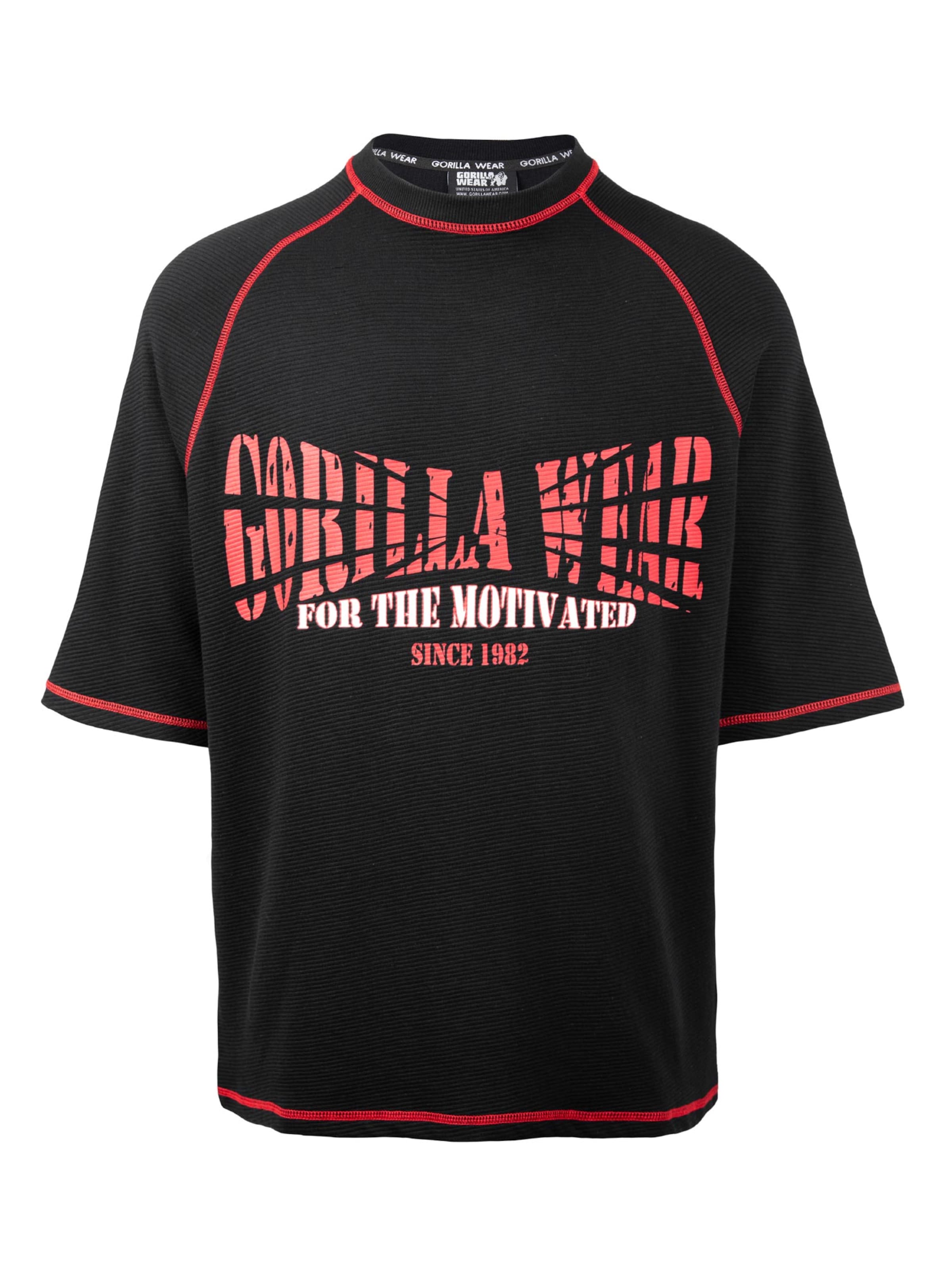 Gorilla Wear Shirt 'Finley' in Zwart: voorkant