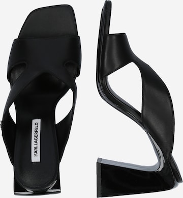 Karl LagerfeldNatikače s potpeticom - crna boja