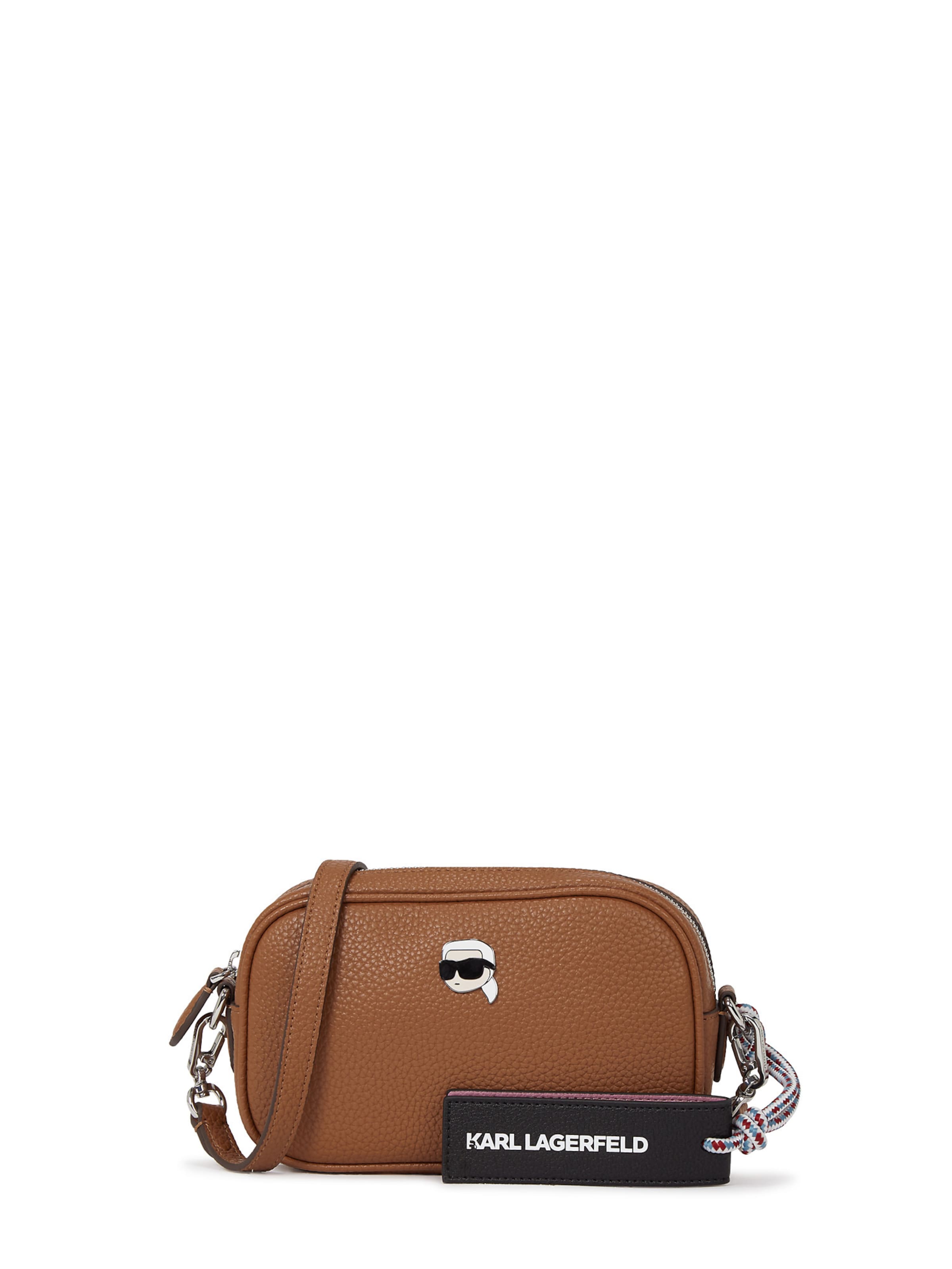Karl Lagerfeld Torba za čez ramo 'Ikon Pebble' | konjak barva, Prikaz izdelka