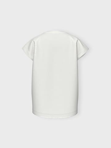 NAME IT Тениска 'VIOLET' в бяло