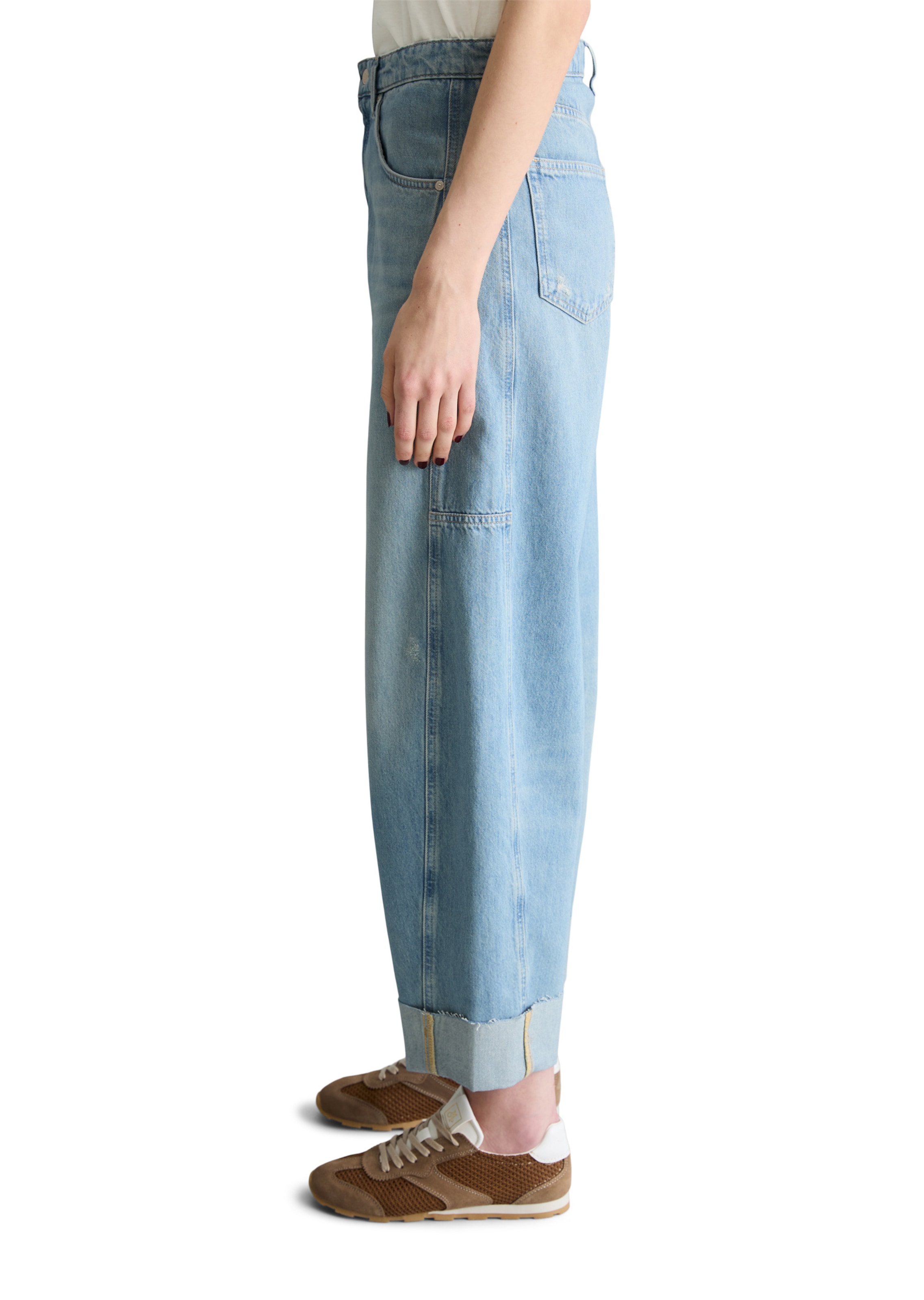 Marc O'Polo DENIM Barrel Jeans 'Enni' in Blau