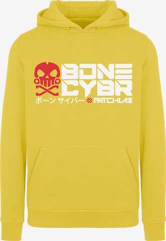 F4NT4STIC Sweatshirt 'Bone Cyber' in Yellow: front