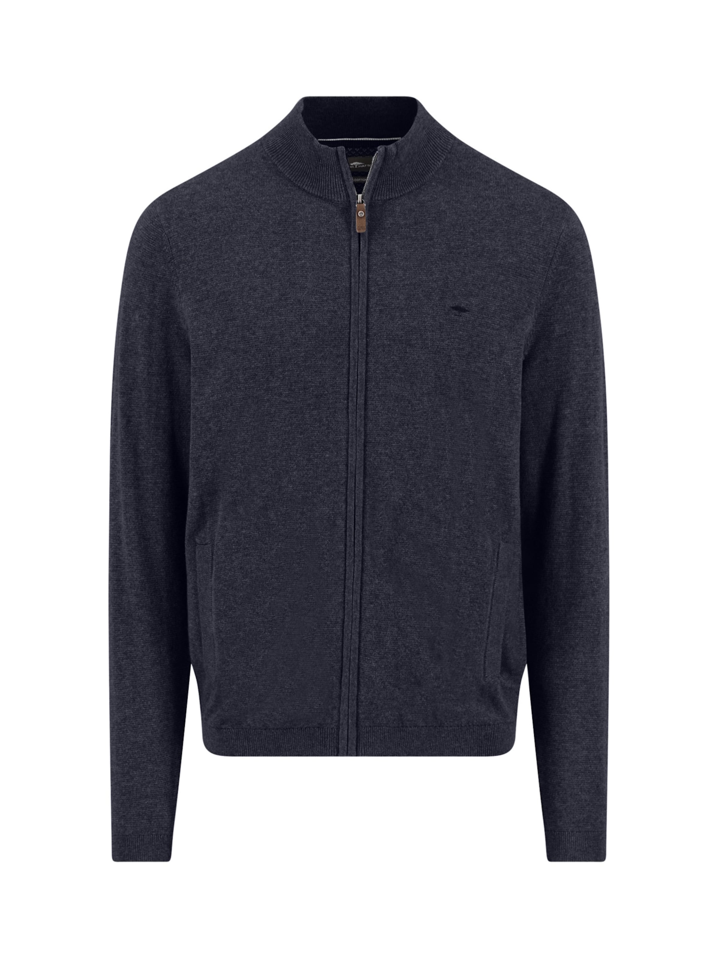 FYNCH-HATTON Gebreid vest in de kleur Donkerblauw, Productweergave