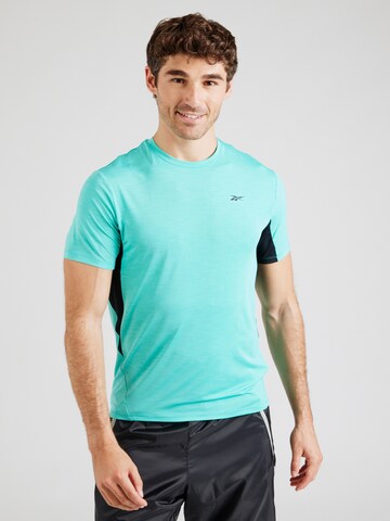 T-Shirt fonctionnel Reebok en vert : devant