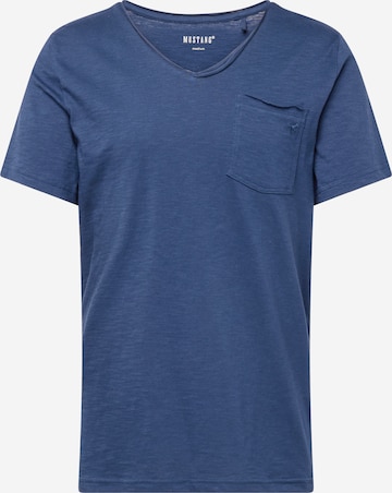 T-Shirt 'ALLEN' MUSTANG en bleu : devant