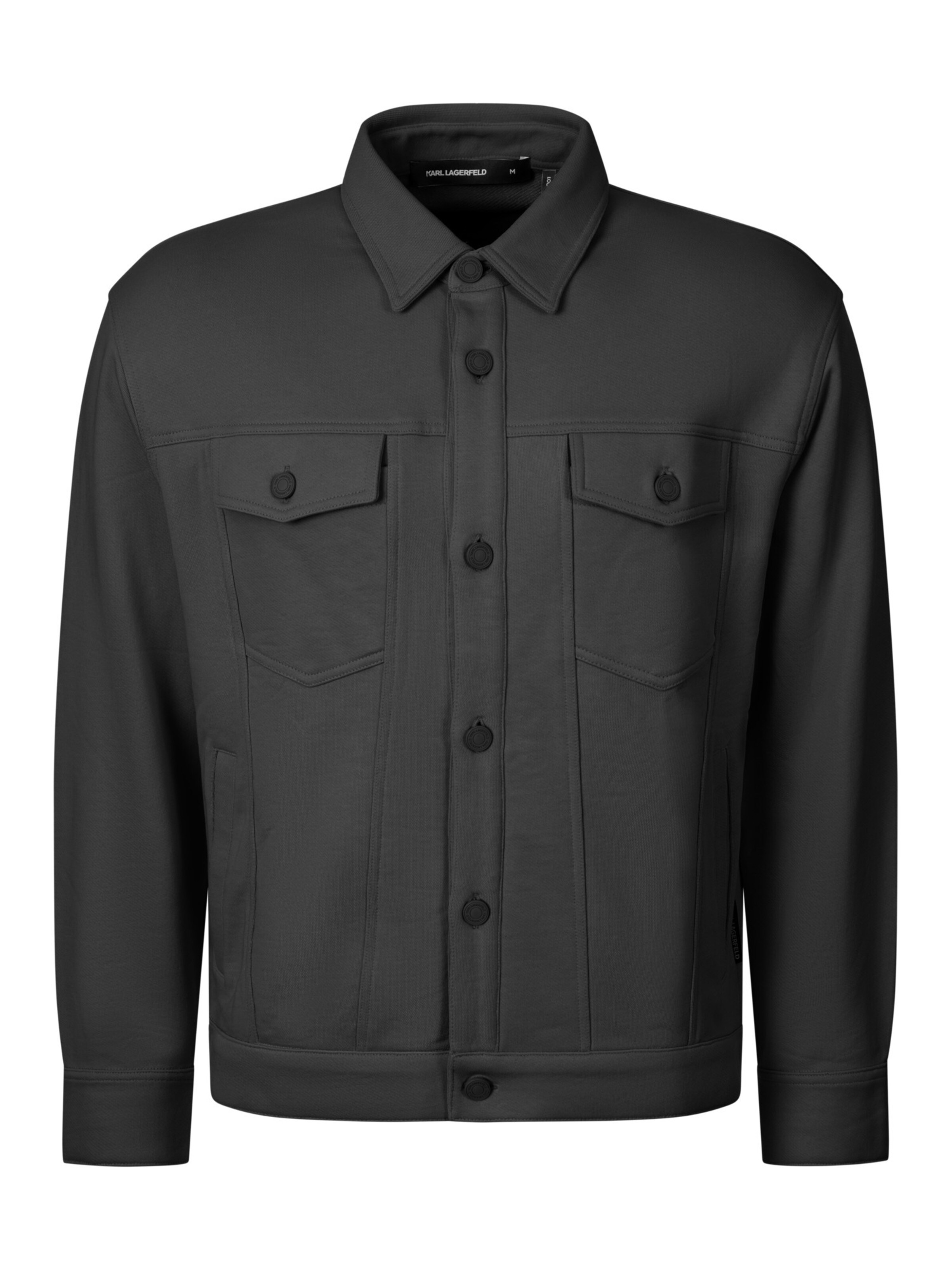 Karl Lagerfeld Sweat jacket ' 705112' in Black: front