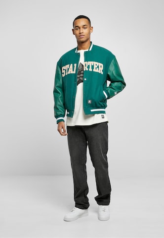 Starter Black Label Regular fit Between-Season Jacket 'Starter Team' in Green