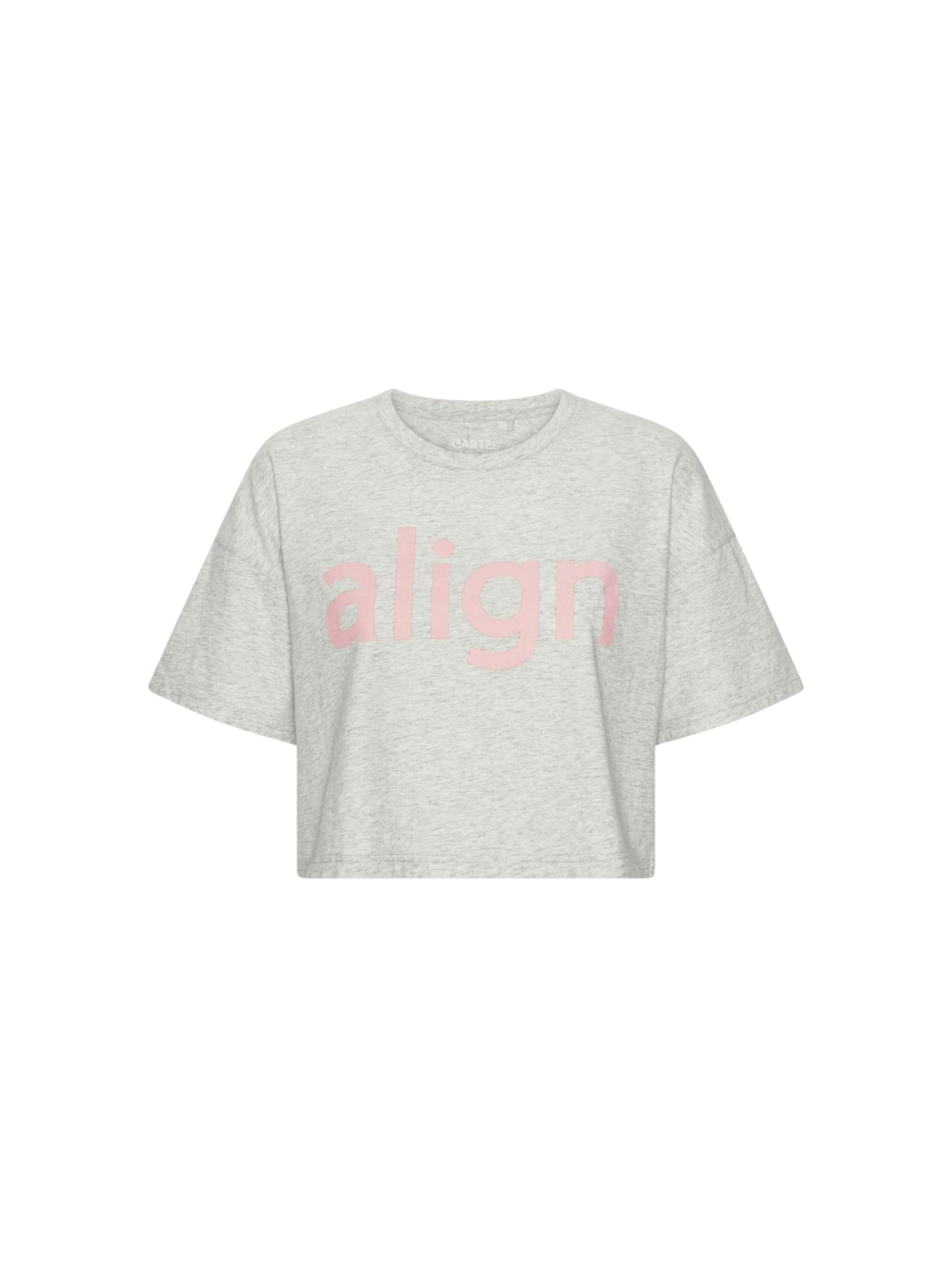 Copenhagen Cartel Top ' Cartel x Align ' in Grey: front